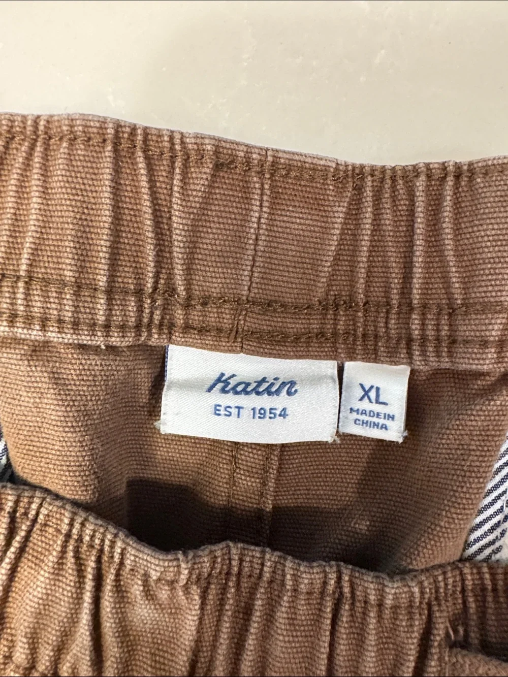 Katin 8 inch inseam canvas shorts XL